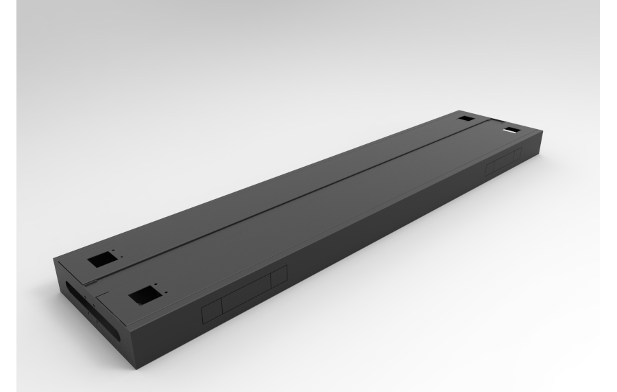 Black cable tray